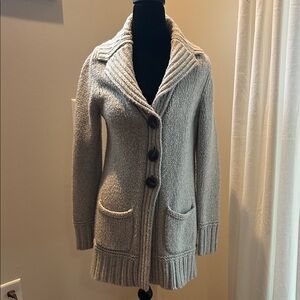 Eddie Bauer Women's Gray Cardigan Sweater